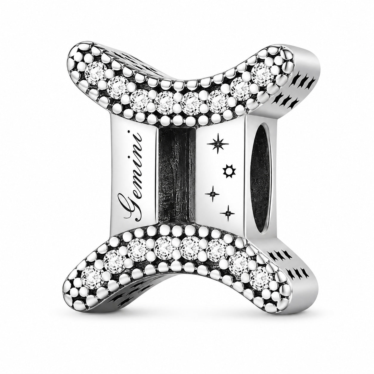 Zodiac Sign Sterling Silver Charm Hallmarked S925 for Charm Bracelet and Necklace