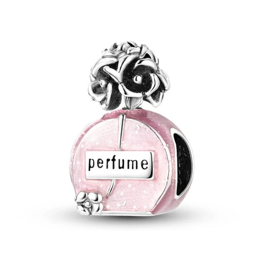 Perfume Bottle Charm for Bracelet, S925 Sterling Silver