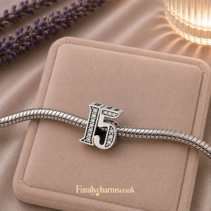 15th Birthday Sterling Silver Charm Hallmarked S925 for Charm Bracelet and Necklace