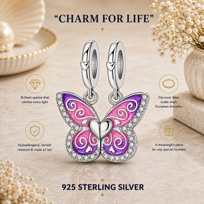 Always my Sister Forever my Friend Sterling Silver Charm Hallmarked S925 for Charm Bracelet and Necklace