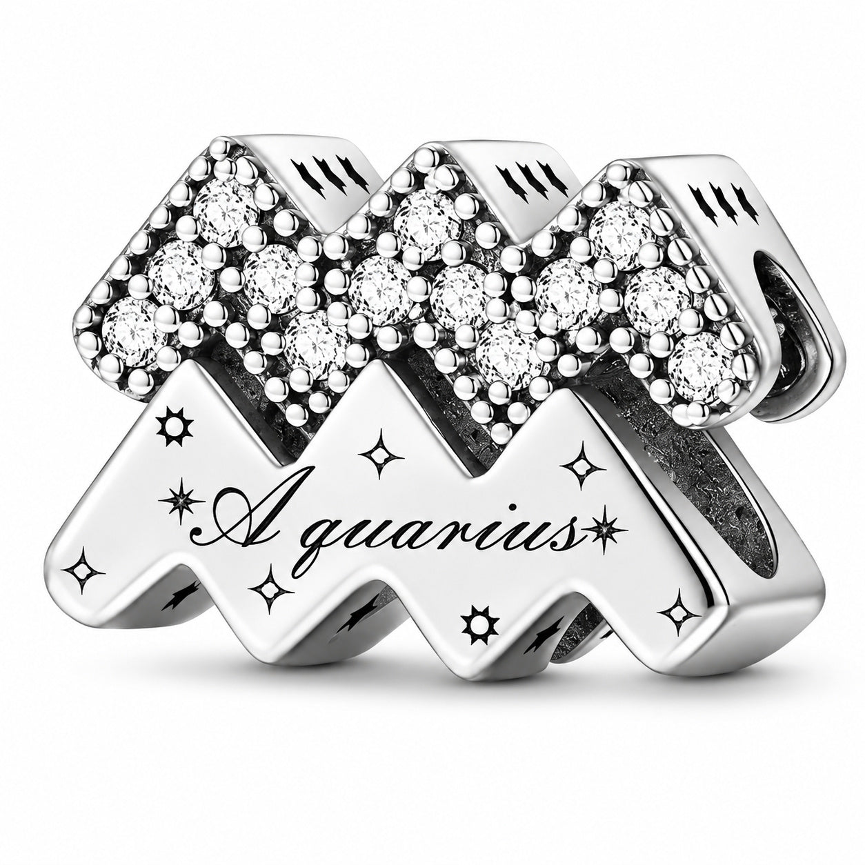 Zodiac Sign Sterling Silver Charm Hallmarked S925 for Charm Bracelet and Necklace