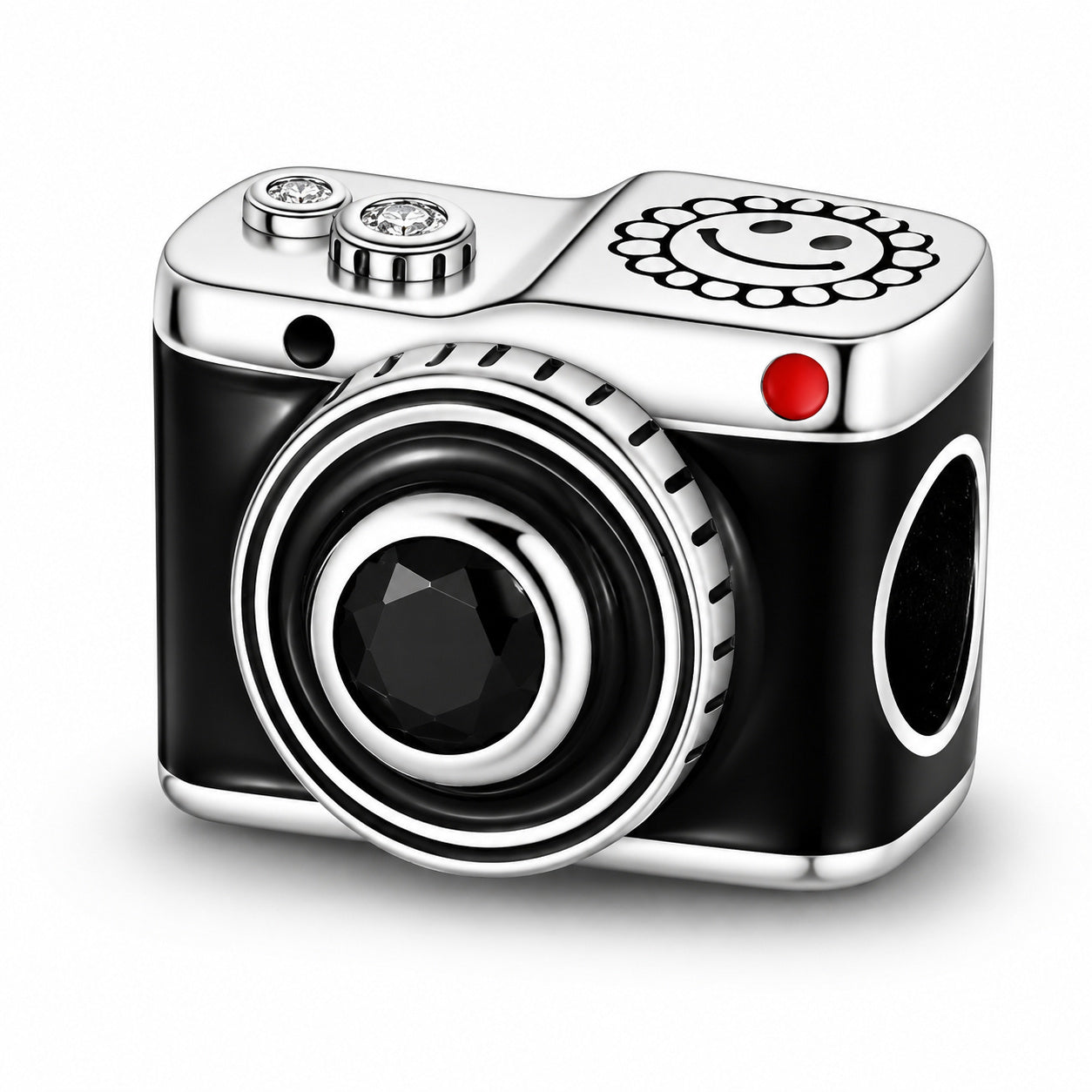 Camera Charm Sterling Silver Charm Hallmarked S925 for Charm Bracelet and Necklace