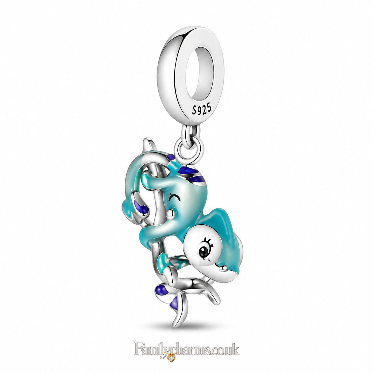 Colour Changing Chameleon Dangle Sterling Silver Charm Hallmarked S925 for Charm Bracelet and Necklace