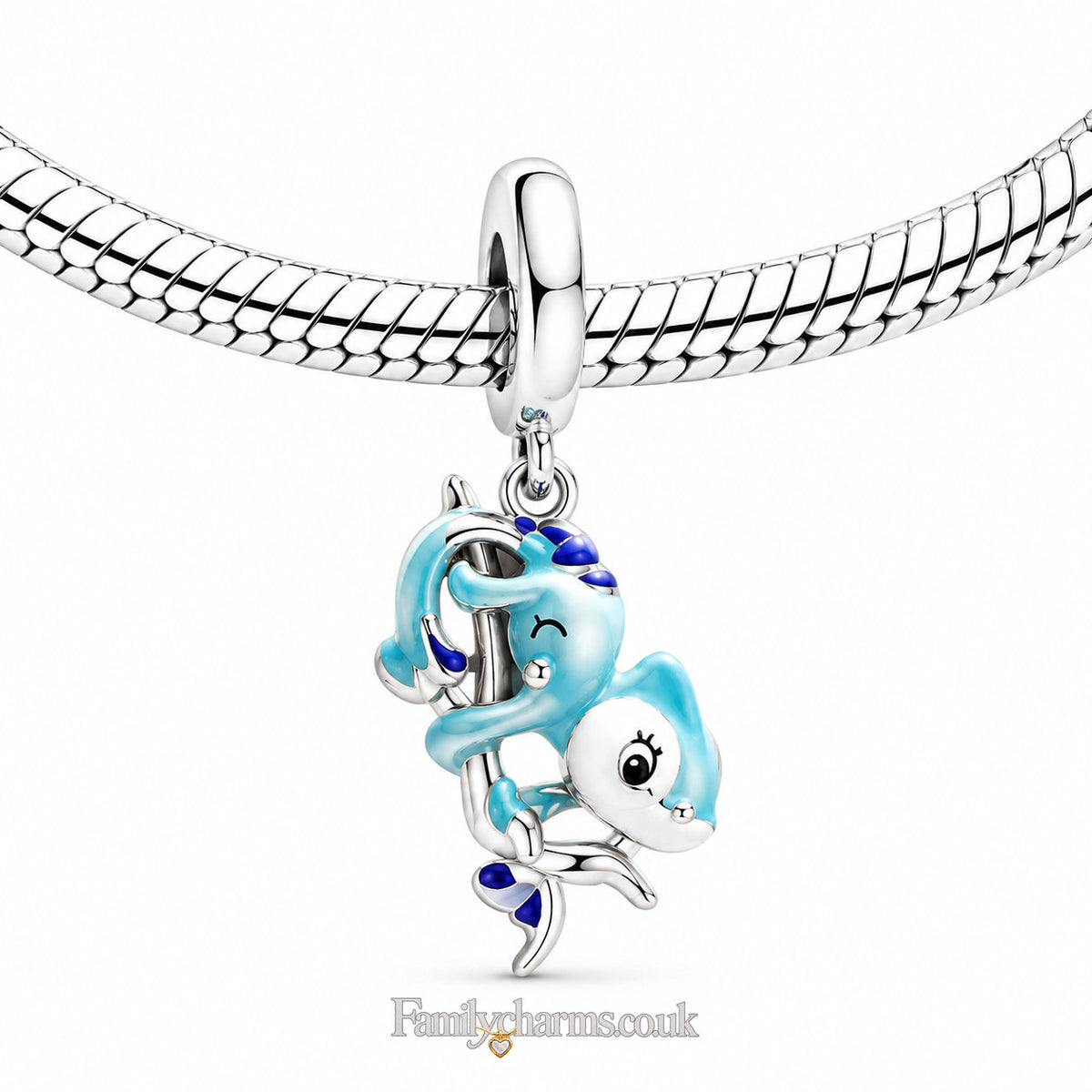 Colour Changing Chameleon Dangle Sterling Silver Charm Hallmarked S925 for Charm Bracelet and Necklace