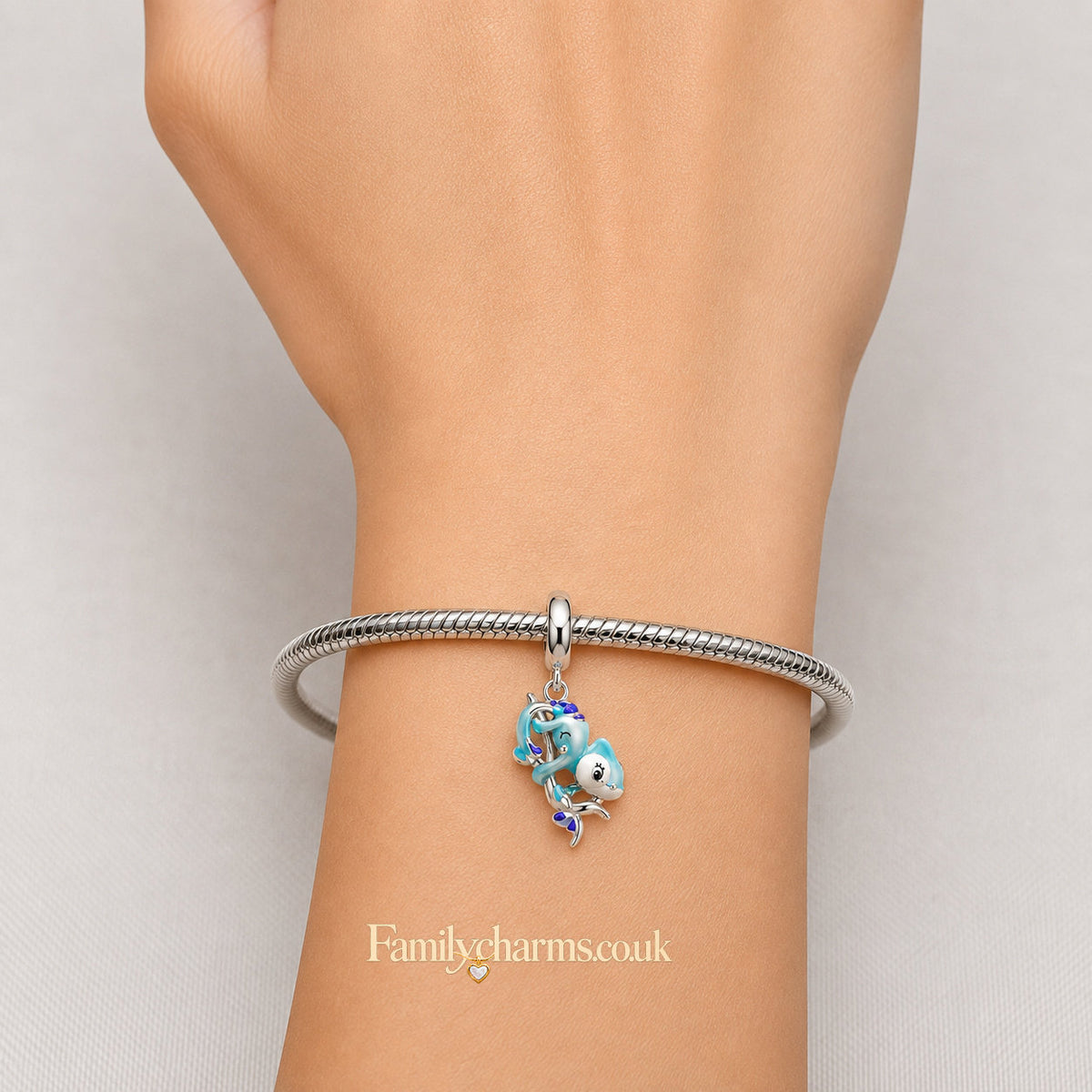 Colour Changing Chameleon Dangle Sterling Silver Charm Hallmarked S925 for Charm Bracelet and Necklace