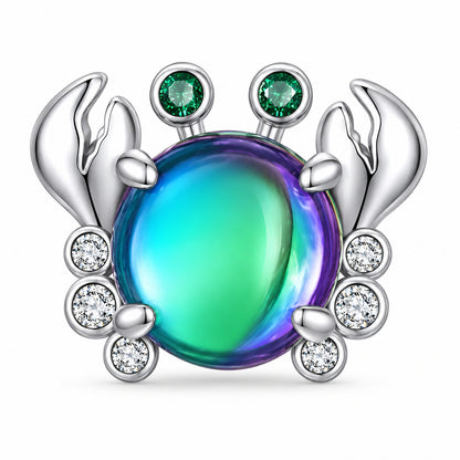 Crab Charm for Bracelet, S925 Sterling Silver
