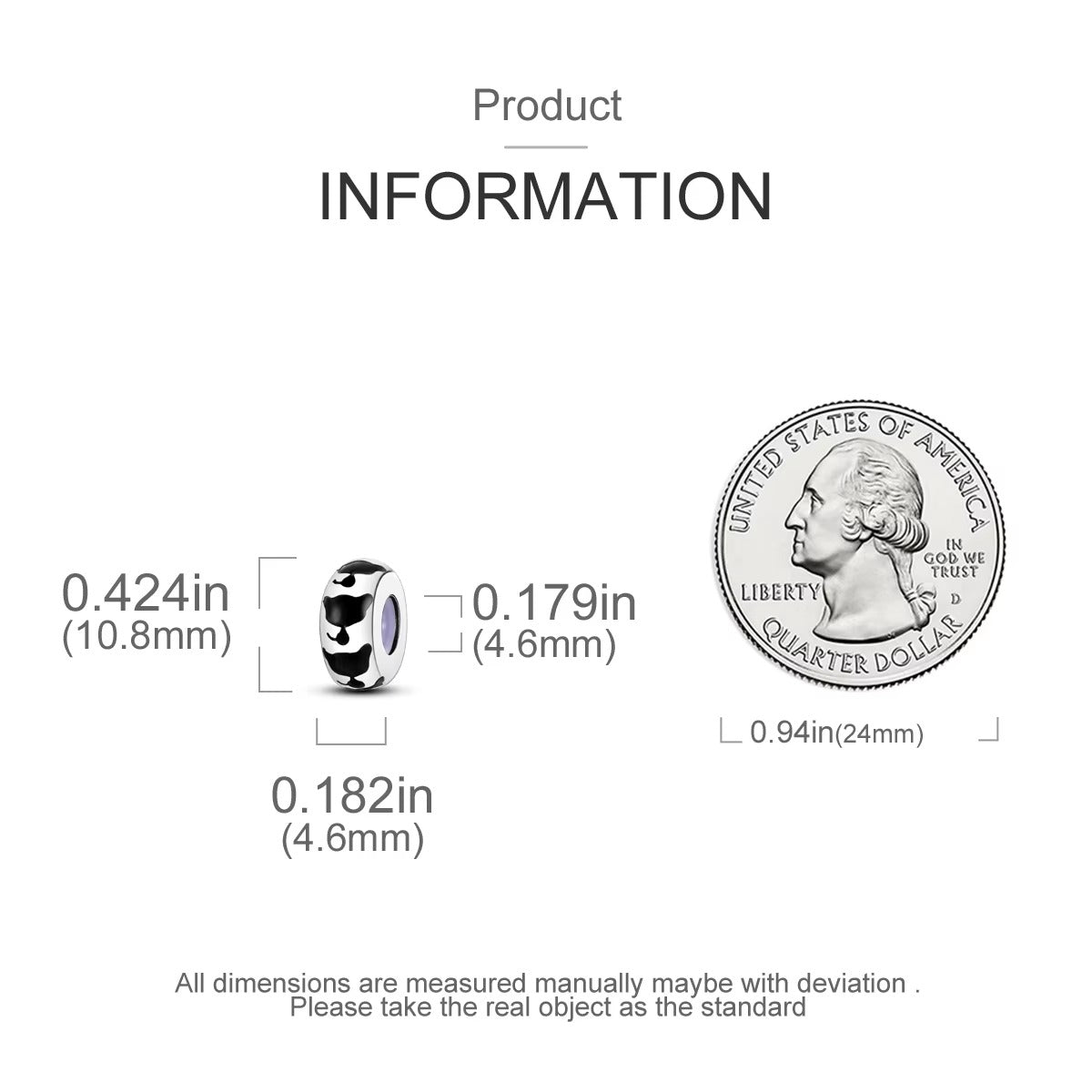Cute Cat Charm Stopper with Silicone Ring Sterling Silver Charm Hallmarked S925 for Charm Bracelet and Necklace
