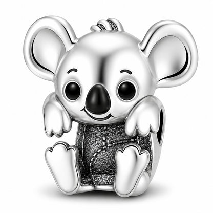 Cute Koala Charm Hallmarked S925 for Charm Bracelet and Necklace