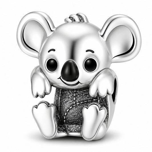 Cute Koala Charm Hallmarked S925 for Charm Bracelet and Necklace