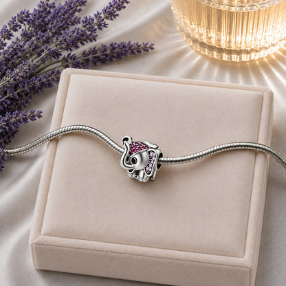 Cute Baby Elephant Charm Hallmarked S925 for Charm Bracelet and Necklace