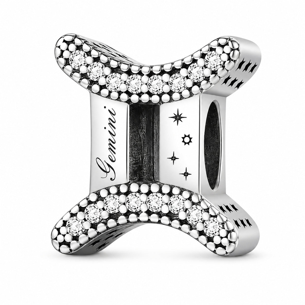 Zodiac Sign Sterling Silver Charm Hallmarked S925 for Charm Bracelet and Necklace