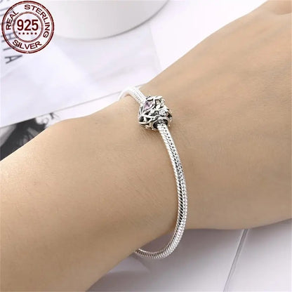Heart and Tree Sterling Silver Charm Hallmarked S925 for Charm Bracelet and Necklace