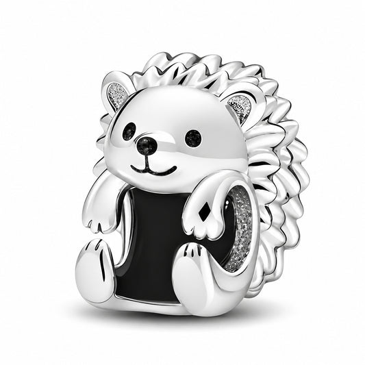 S925 Sterling Silver Hedgehog Bead Charm For Bracelets