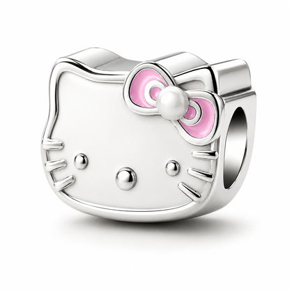 Hello Kitty Sterling Silver Charm Hallmarked S925 for Charm Bracelet and Necklace