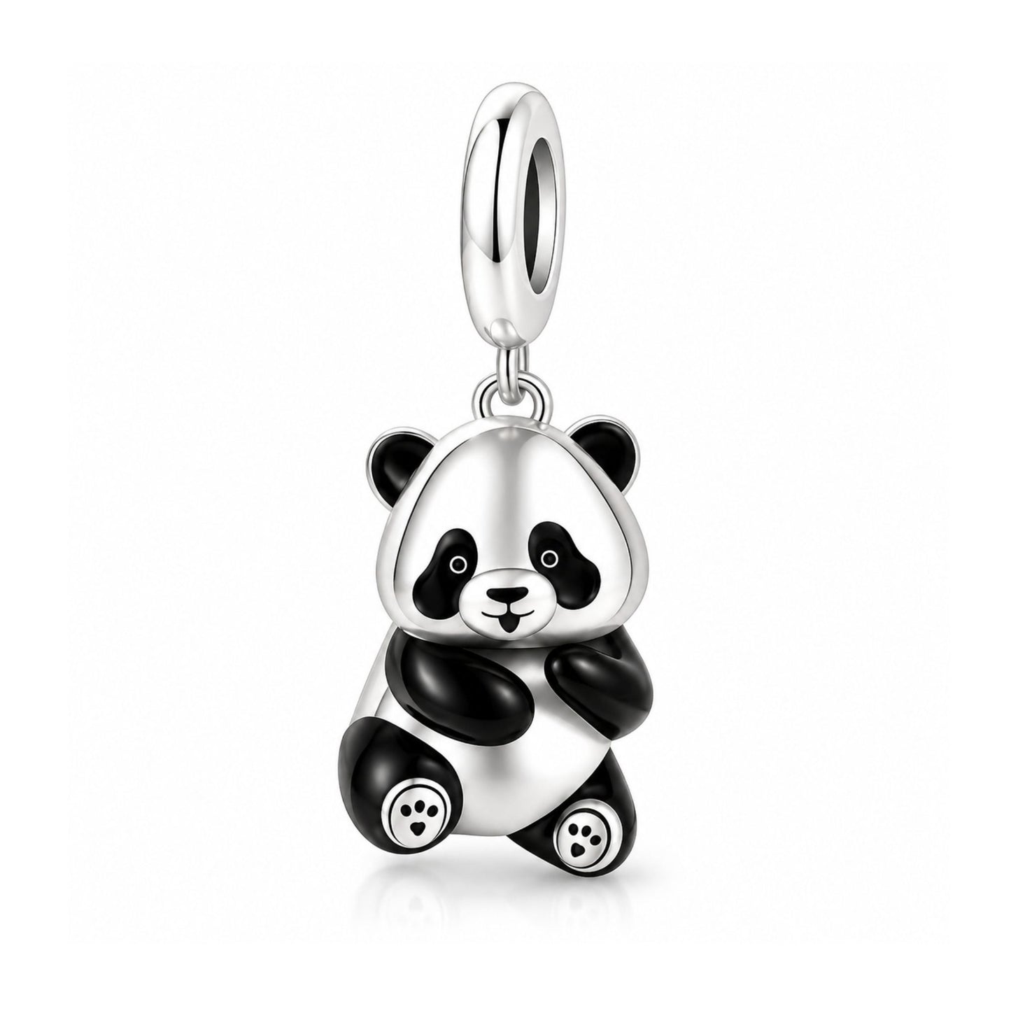 Little Panda Sterling Silver Charm Hallmarked S925 for Charm Bracelet and Necklace