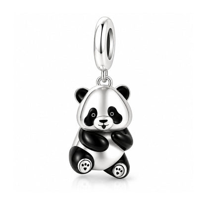 Little Panda Sterling Silver Charm Hallmarked S925 for Charm Bracelet and Necklace