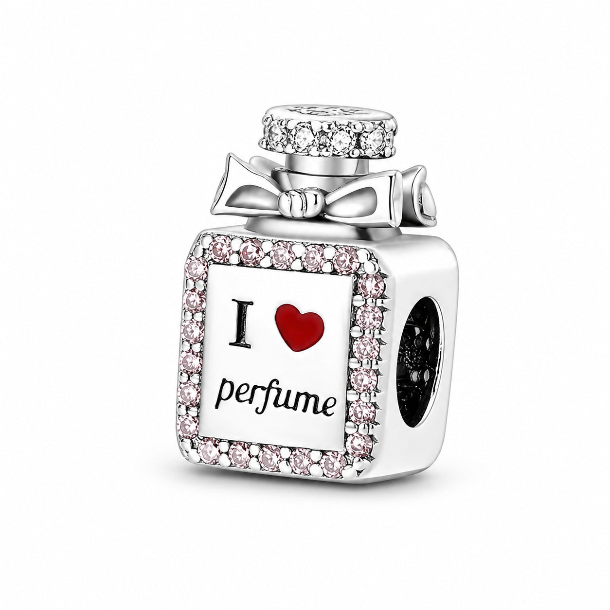 Majestic Perfume Bottle Charm Sterling Silver Charm Hallmarked S925 for Charm Bracelet and Necklace