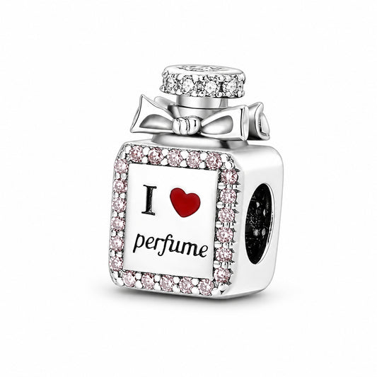 Majestic Perfume Bottle Charm Sterling Silver Charm Hallmarked S925 for Charm Bracelet and Necklace