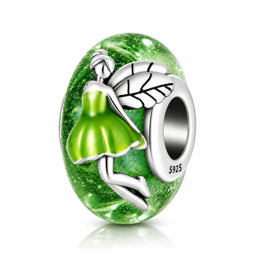 Moonlight Fairy Bead Charm Pendant Charm Hallmarked S925 for Charm Bracelet and Necklace