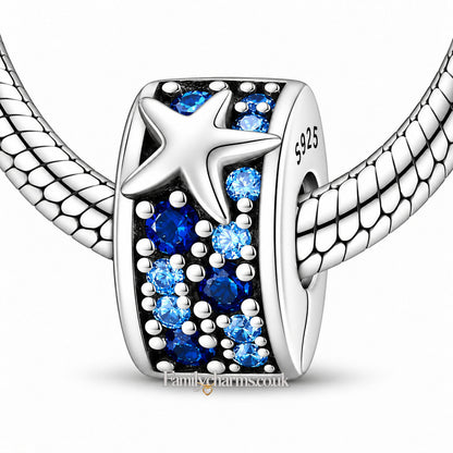 Ocean Starfish Clip Sterling Silver Charm Hallmarked S925 for Charm Bracelet and Necklace