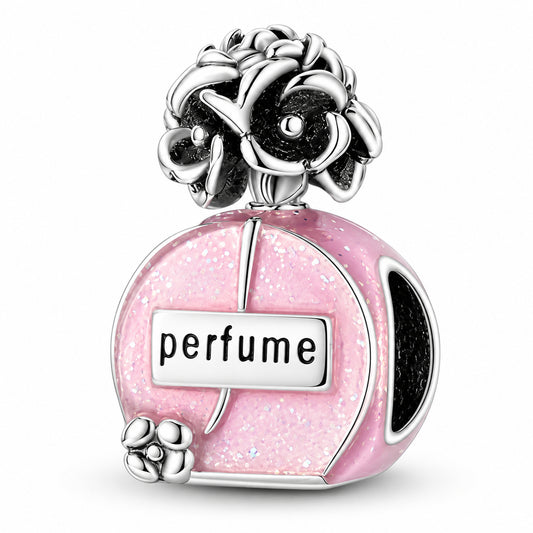 Perfume Bottle Sterling Silver Charm Hallmarked S925 for Charm Bracelet and Necklace