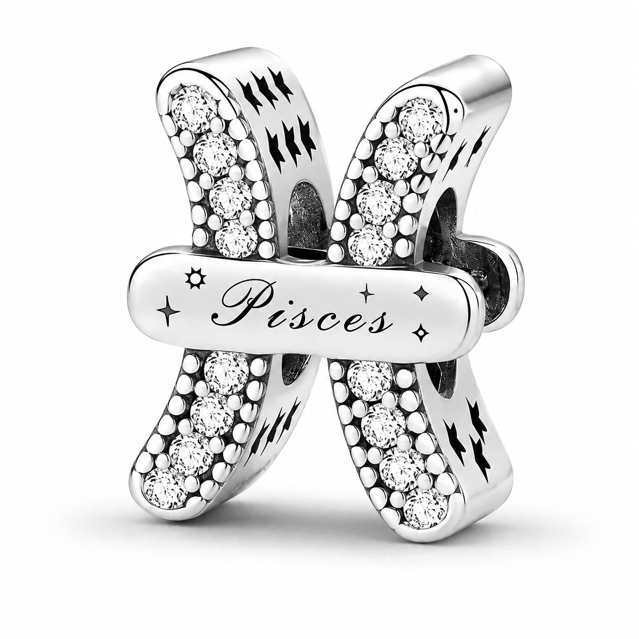 Zodiac Sign Sterling Silver Charm Hallmarked S925 for Charm Bracelet and Necklace