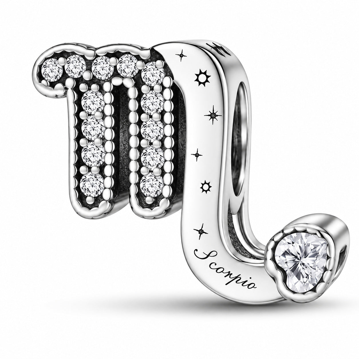 Zodiac Sign Sterling Silver Charm Hallmarked S925 for Charm Bracelet and Necklace