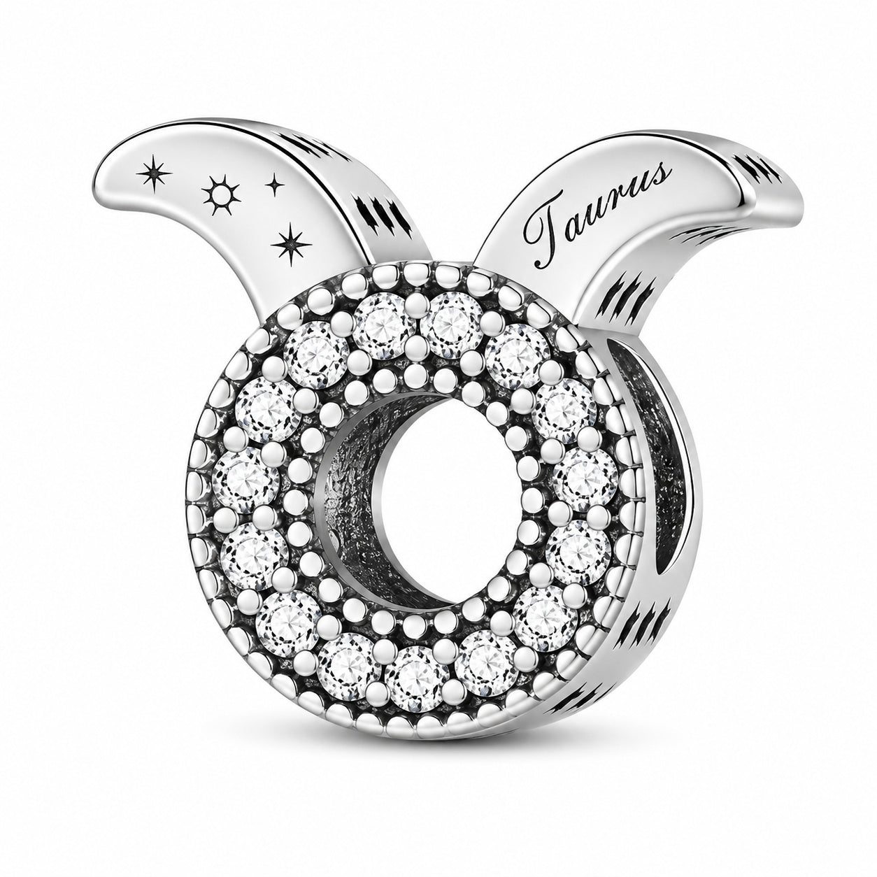 Zodiac Sign Sterling Silver Charm Hallmarked S925 for Charm Bracelet and Necklace