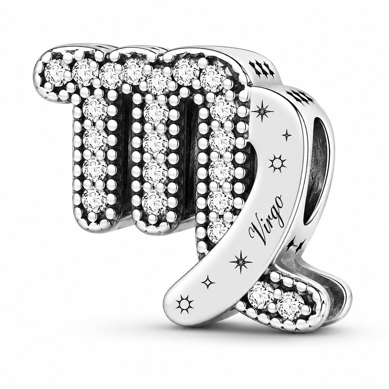 Zodiac Sign Sterling Silver Charm Hallmarked S925 for Charm Bracelet and Necklace