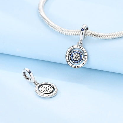 Good Things Are Coming Dangle Sterling Silver Charm Hallmarked S925 for Charm Bracelet and Necklace