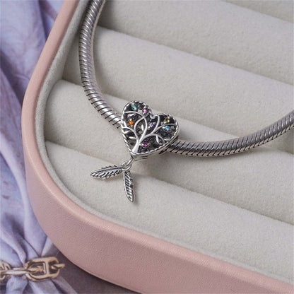 Rainbow Dreamcatcher Sterling Silver Charm Hallmarked S925 for Charm Bracelet and Necklace